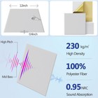 18 Pack Acoustic Panels Self-adhesive Studio Noise Soundproofing Wall Tiles Wht