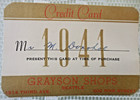 2 Vintage Paper Credit Charge Cards Seattle Grayson Shops And Friedlander   Sons