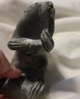 Vtg Inuit Soapstone Seal Carving Signed Canada Native Art Sculpture Figurine 5 