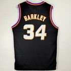 Charles Barkley  34 Phoenix Suns Stitched Basketball Jersey Black S-2xl