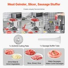 Commercial Electric Meat Grinder Slicer 11 Lbs min Sausage Stuffer Maker Kitchen