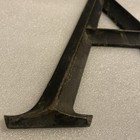Vintage Or Antique Cast Bronze Or Brass 9    Letter A Building Marquee Sign