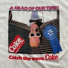 Vtg Max Headroom Coca Cola Coke Catch The Wave Promo T Shirt Men s Xl 46 White