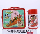 Mickey Mouse Club Metal Lunch Box 1970 s Walt Disney Productions W  Thermos New