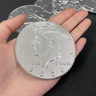 Jumbo Half Dollar  plastic  3 Inch  Magic Tricks Magician Close Up Street