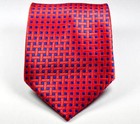 Hot Classic Patterns Blue Red Jacquard Woven 100  Silk Men s Tie Necktie