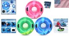 3-pack Heavy-duty Inflatable Snow Tubes For Family Fun - Cold-resistant Design