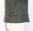 S Bust 38    Green German Cotton Jacket Dirndl Over Coat Austria Short Women