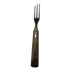 Antique Primitive Metal And Wooden 3-prong Fork 6 50  Bell Rare