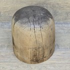 Vintage Antique Wooden Hat Mold Millinery Hat Block Form Open Crown