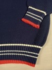 Vintage 80 s Fila Bjorn Borg Wool Sweater Mens 42 Medium Navy Italy Tennis Vneck