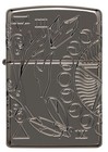 Zippo Armor Wicca Design Black Ice Windproof Pocket Lighter  49689