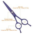 5 5  Sharp Edge Hair Scissors Barbers Hair Cutting Shears Salon Hairdressing Thi