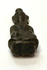 Antique Thai Bronze Buddha Amulet Phra Mid-18th Century Ayutthaya Rattanakosin
