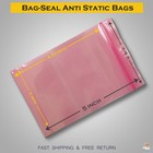 200 X Pink Anti Static Shielding Bags 3  X 5  Zip Reclosable Seal 4 Mil