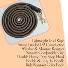 Equine Horse Training 10 Ft   25 Ft Lead Rope  Halter Rope   Lunge Line