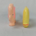 Sanitoy Pink Elephant Yellow Whale Rattle    Vintage 1977 Nostalgia Hard Plastic
