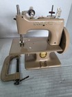 Singer Sewhandy Model 20 Childs Sewing Machine Beige Hand Crank Toy Original