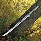 Custom Handmade Carbon Steel Blade Viking Sword   Hunting Sword Camping