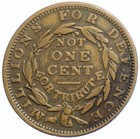 1837 United States Us Hard Times Political Token W Liberty Not One Cent I104695