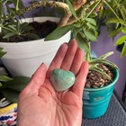 Amazonite Heart Carving  1 