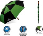 Weatherproof 60  2-pack Double Canopy Fiberglass Auto Jumbo Golf Umbrella Wc