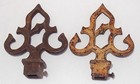 2 Antique Cast Iron Fence  Gate Finials Architectural Salvage