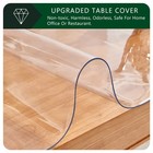 26x50 Inch Clear Pvc Table Protector 1 5mm Thick Waterproof Table Cover Pad