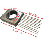 Onion Holder Slicer Vegetable Tools Tomato Cutter Stainless Steel Kitchen Gadget
