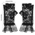 Fingerless Lace Gloves Women Short Elegant Black Lace Gloves For Wedding
