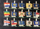 Lot Of 30 Vintage Nabisco Shredded Wheat State Country Flags Metal Tin Litho
