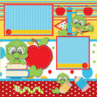 Private Listing   Pinksketti  Premade Scrapbook Pages Paper Printed Layout Dbds