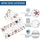  4th Of July Table Runner Stars 13 X 120 Inch White-independence Day-1
