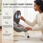 Premium 3-in-1 Portable Baby Swing rocker  Music  Motion  Lightweight