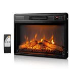 23  Inch Electric Fireplace Insert Heater With Remote  6 Color Adjustable Flames