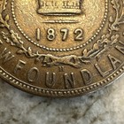 1872 H Newfoundland Large Cent  - Nice 