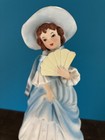 Underwriters Laboratories Vintage Porcelain  Night Light Girl With A Fan