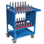 Rolling Tool Cart 40 Taper Tool Holder Mobile Cnc Tool Cart 35 Capacity Cat40