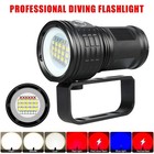 25000lm Scuba Diving Light Underwater Led Flashlight Dive Underwater Lighting