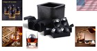 Crystal Clear Ice Ball Form - 4 Cavity Whiskey Ice Maker