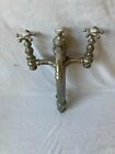 Antique Bathtub Tower Standing Waste Gooseneck Faucet Nickel Brass Parts 360-24e