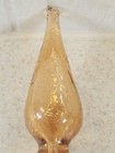 Mid Century Modern Mcm Art Glass Salmon Color Crackle Stopper 5 1 2  Excellent 