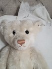 Vntg Reproduction 1989 White Mohair Steiff Bear 20  No Box Or Papers