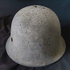 Wwii Japanese Civilian Defense Helmet Type 90 Style Last Ditch Ceramic   Fiber