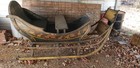 Large Primitive Antique Wooden Sleigh
