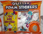 Crafting Adhesive Foam Stickers Abcs Numbers Shapes Lots Of Glitter