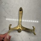 Vintage Folding Brass Easel Picture Plate Sheet Music Stand Holder  Made Taiwan