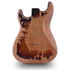 Relic St Electric Guitar Body Nitro Top Alder Wood Diy Body Hsh 3 Tone Sunburst