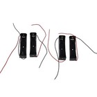 10pcs 18650 Battery Holder Storage Case 1 Slot Box With Wire Lead For Diy Power