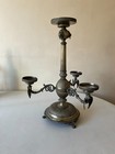 Antique Silver Plated Candelabra With Markings
